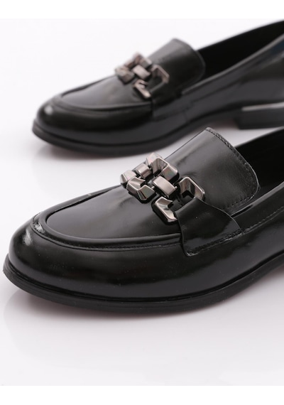 Venüs 2455212k Kadın Deri Loafer Ayakkabı Siyah