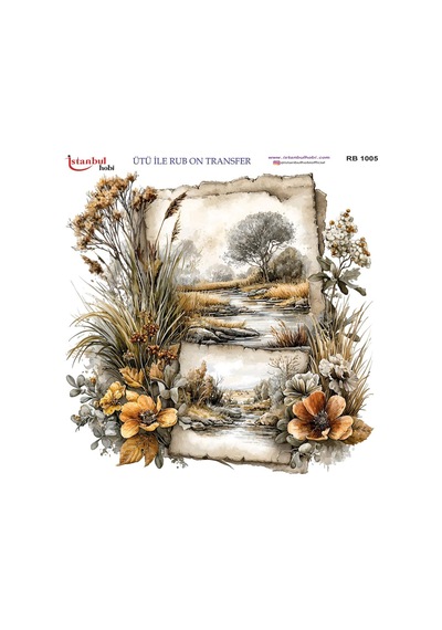 Ütü İle Rub On Transfer Kağıdı 30x30cm Rb-1005