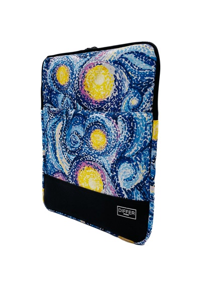 Differ 15-15,6 inç Van Gogh Desenli Lacivert Unisex Apple Uyumlu MacBook /Lapto