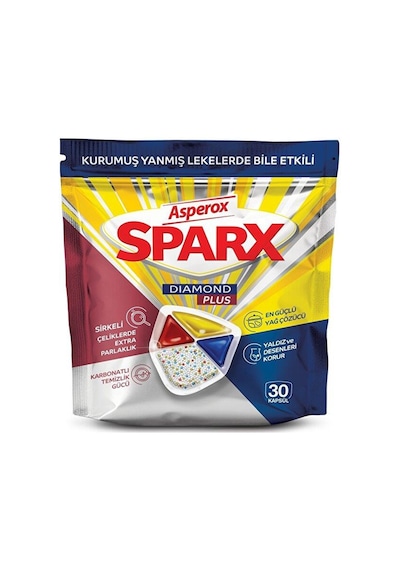 Asperox Sparx Diamond Plus Bulaşık Makinesi Kapsülü 30'lu
