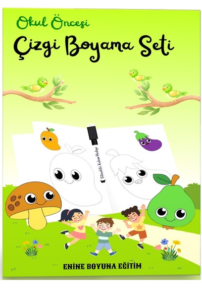 Okul Öncesi Çizgi Boyama Seti 2 Kitap