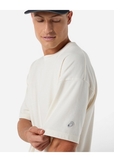 Asics Asıcs Track Club Herıtage Relaxed Tee Erkek Bej Kısa Kollu Tshirt 2033c122-100