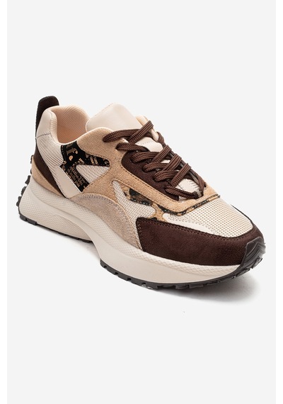 Premıa Kahverengi Süet Kadın Sneaker Kahverengi