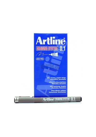 Cızım Kalemı- Artlıne 231 Sıyah 0.1 12 Adet