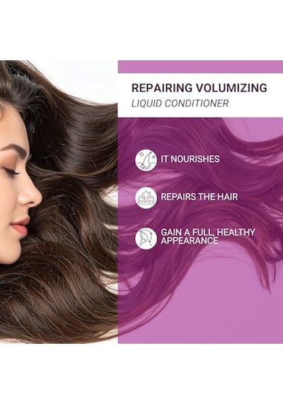 Kolajen & Keratin Sıvı Saç Kremi Durulanmayan, Onarıcı & Dolgunlaştırıcı Etki, Bitkisel Kompleks B19, 200 Ml