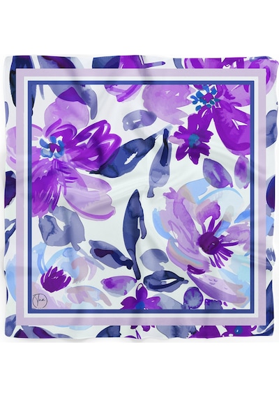 Bohem Mor Esinti Desen 55x55cm Bandana/fular Çok Renkli