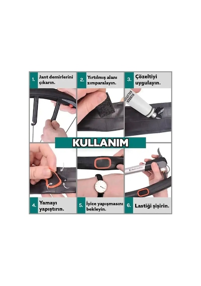İbico İ18-070 Bisiklet Teker Yaması 24'lü - Soğuk Yama Yapıştırıcı Tüplü- 10'li Paket Çok Renkli