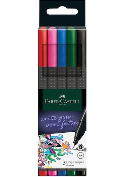 Faber Castell Grip Finepen Renkli Kalem 5 Renk