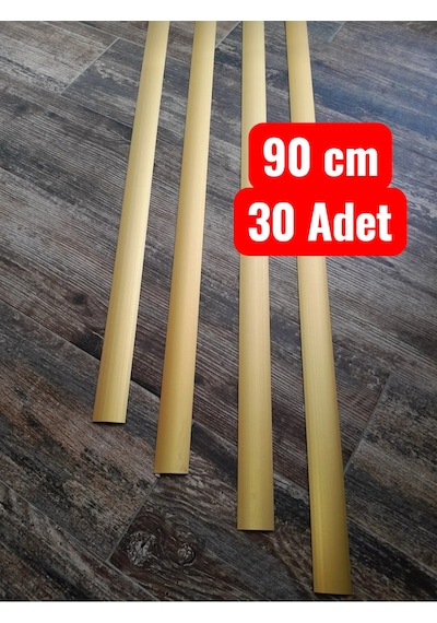 Sarı Gold Kapı Eşik Çıtası Alüminyum Kap Profili Kapı Süpürgeliği 90 Cm X 30 Adet