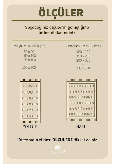 Modern Desenli Kaymaz Taban Elit Şık Dört Mevsim Yıkanabilir Halı Yolluk Krem