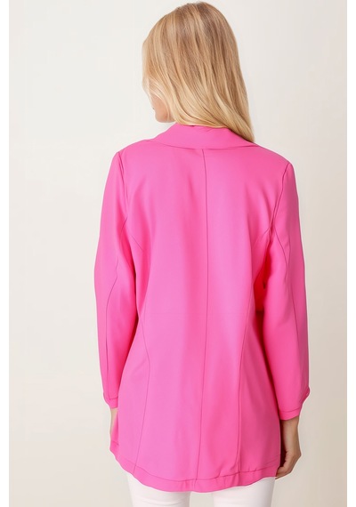 Armonika Kadın Fuşya Cepli Oversize Ceket Arm-26k001005