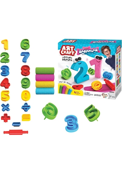 Oyuncak 3d Rakamlar Hamur Set 200 Gr