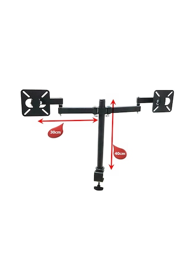 Electroon 17-28'' Hareketli Çiftli Tv-Monitör Masa Standı