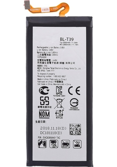 Cbtx Lg G7 Thinq Li-polimer Pil Uyumlu 3000mah Bl-t39
