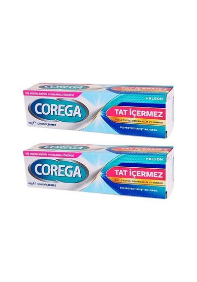 Süper Protez Yapıştırıcı Tatsız Krem 40 Gr 2 Adet