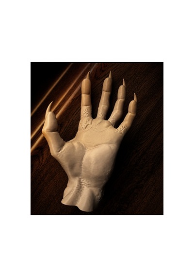 Gotik Canavar Eli Figürü 3d Baskı Korku Temalı Dekoratif Obje Masaüstü Ve Halloween Süsü 18 Yaş