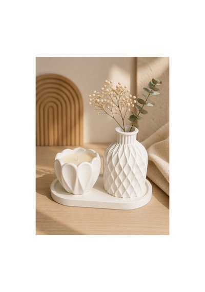 Taş Tozu Dekoratif Vazo Ve Mum Seti El Yapımı Modern İskandinav Dekor, Salon Banyo Ofis Masa Üstü Dekorasyonu Beyaz - 902655288 Beyaz - 902655288 Beyaz Taş Tozu Dekoratif Vazo Ve Mum Seti El Yapımı Modern İskandinav Dekor, Salon Banyo Ofis Masa Üstü Dekorasyonu Beyaz - 902655288 Beyaz - 902655288 Beyaz