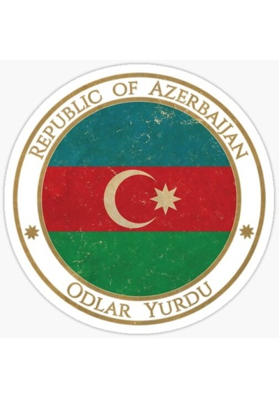 Azerbaycan Azerbaijan 17 Cm Araba Sticker Etiket Md18