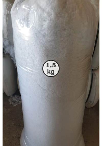 1. Kalite 1,5 Kilo Boncuk Elyaf Özel Üretim Yapışma Yapmaz Beyaz9