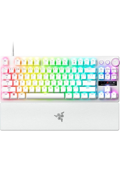 Razer Huntsman V3 Pro Tkl Beyaz Mekanik Oyuncu Klavyesi 8khz Hyperpolling Analog Optik Switch Rapid Trigger Abd Qwerty Rz03-05521000-r3m1