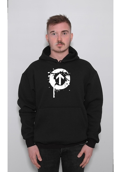 Up Down Yukarı Ok Retro İşaret Sweatshirt Unisex Kapüşonlu Hoodie 001