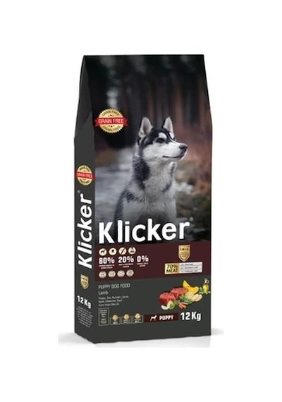 Klıcker Kuzulu Yavru Köpek Kuru Maması 12 KG