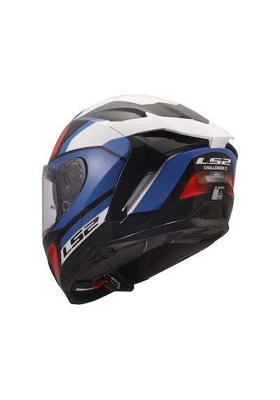 Ls2 Challenger 2 Vıper Beyaz-mavi-kırmızı Kask Beyaz