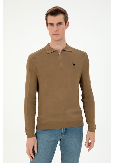 U.s. Polo Assn. Erkek Haki Kazak /triko 50293064-vr027 Haki