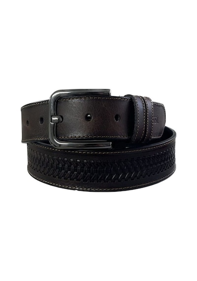 Fossil Kahve Desenli Hakiki Deri Spor Erkek Kemeri 4cm-120cm Kahve