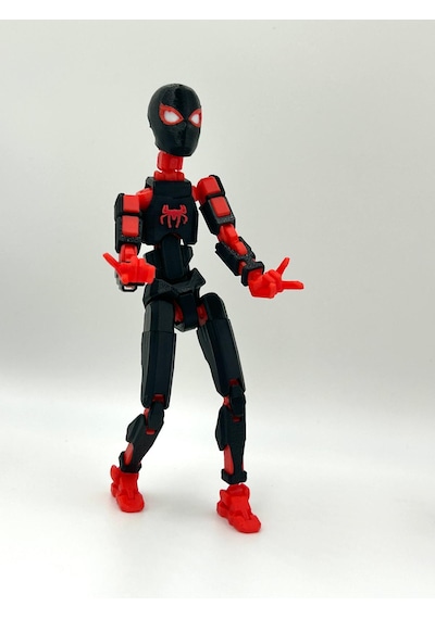 Ağda Asılı Miles Morales Eklemleri Hareketli 14 Cm Dummy Figürü Çift Taraflı Bantlı Marvel - Miles Morales