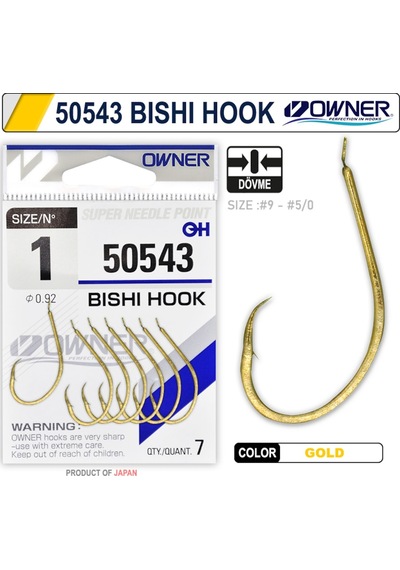 Owner 50543 Bishi Hook Gold Iğne (416519225)