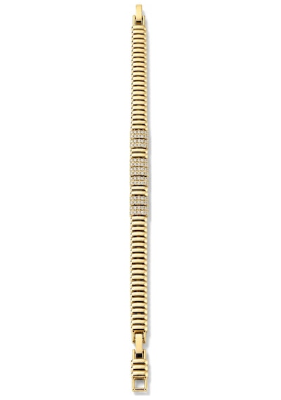 Sertifikalı 316l Çelik Premium Zirkon Taşlı Gold Kaplama Kadın Bileklik Altın