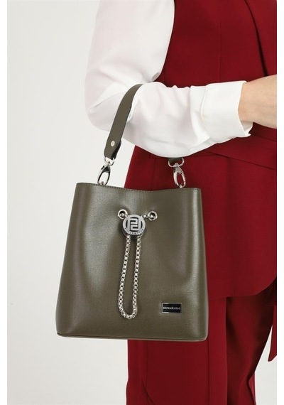 Silver Polo Sp967 Kadın Çapraz Çanta Düz Zeytuni-zeytuni