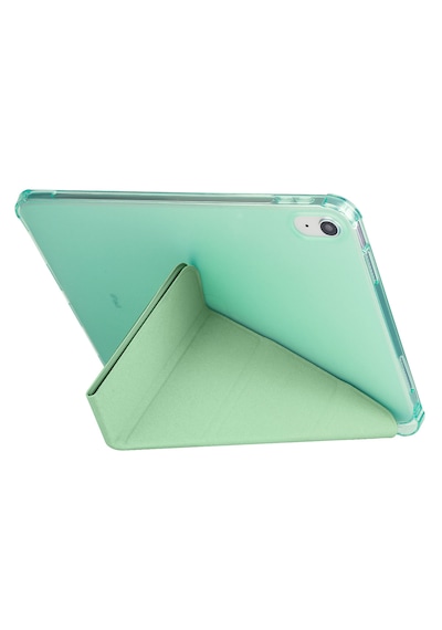 Apple Uyumlu iPad 11.nesil 2025 A16 Kılıf Tri Folding Silikon Kalem Bölmeli Katlanabilir Standlı Pu Deri Yumuşak Kapak Kapaklı Kılıf