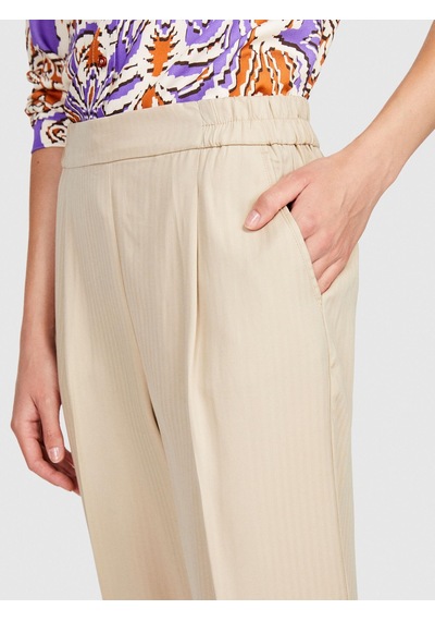 Sisley Liyosel Kemerli Jogger Pantolon Kadın Vizon Pantolon - 323a4bjflf00s