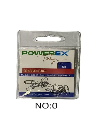 Powerex Duolock Snap Lrf -spin Klipsi 10 Adet - No:0