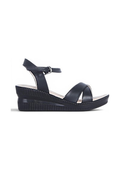 Ayakcenter Byn Ayışığı By34 Cilt Siyah Kadın 7 Cm Topuklu Sandalet