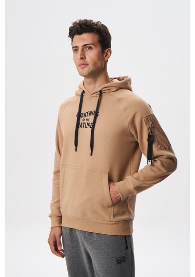 AR-MA Arma Erkek Regular Fit Koldan Cepli Kapşonlu Sweatshirt 001