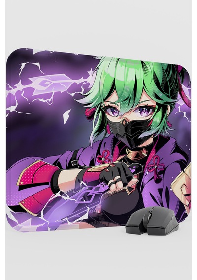 Kuki Shinobu Genshin Impact Anime Oyuncu V3 - 48x40 Xl Gaming Mouse Pad Fare Altlığı