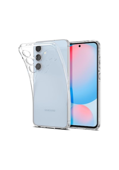 Spigen Galaxy S24 Fe İle Uyumlu Kılıf Liquid Crystal 4 Tarafı Tam Koruma Crystal Clear Şeffaf