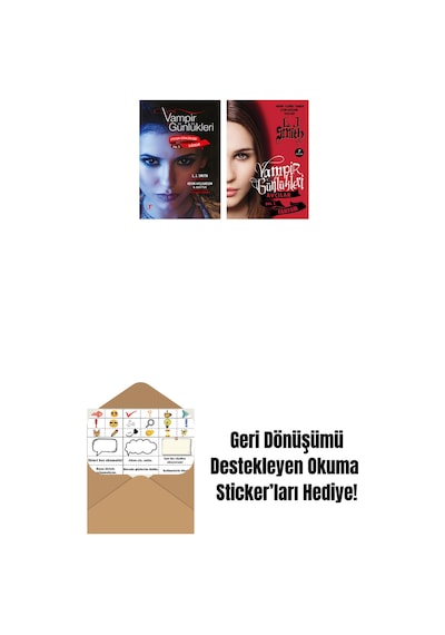 Vampir Günlükleri - Stefan Günlükleri Vol. 5 Sığınak + Vampir Günlükleri - Avcılar Vol.1 Fantom + Okuma Sticker'ları