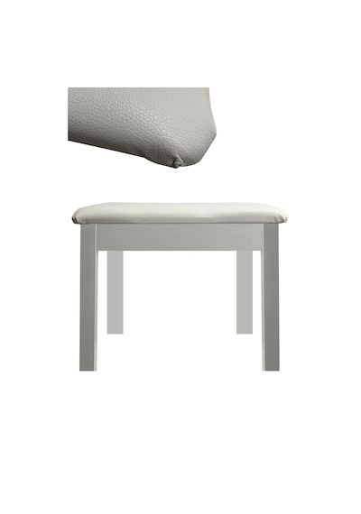 Midex TBX-144WH Üst Kalite Piyano Taburesi Gizli Bölmeli Beyaz Renk (32x54x48)