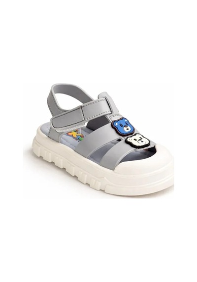 Kindep Kids Kaymaz Taban Çocuk Sandalet Gri