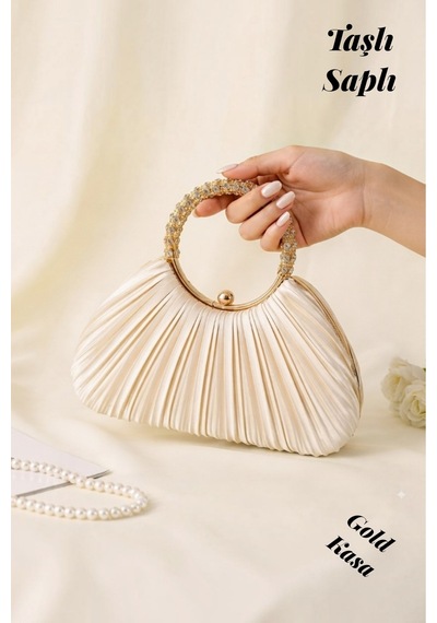 Famels Pileli /pilseli Çanta Yeni Model Ten Saten Pilseli Abiye Çanta Kol/el Çantası Taşlı Ve İncili Kulp Gold Kasa Zincirli Bej Saten Famels Pileli /pilseli Çanta Yeni Model Ten Saten Pilseli Abiye Çanta Kol/el Çantası Taşlı Ve İncili Kulp Gold Kasa Zincirli Bej Saten