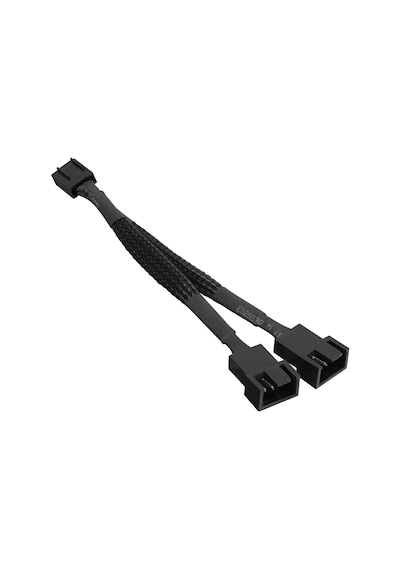 Slx-f201 2to1 2 Male 4pin+1 Female 4pin 10cm Örgülü 240mm Cpu Fan Birleştirme Kablosu