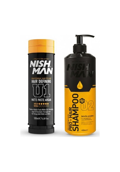 U1 Sert Tutuş Mat Wax / Special Edition 100 Ml 3 Adet/ + 400 Ml Tuzsuz Şampuan Hediye