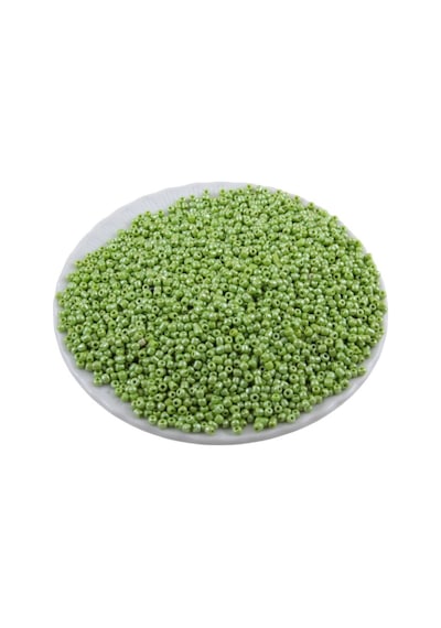 08 Kum Boncuk Pastel Fıstık Yeşili 3 Mm 90 Gr