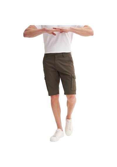 Cazador Erkek Bermuda Fit Kargo Şort Haki