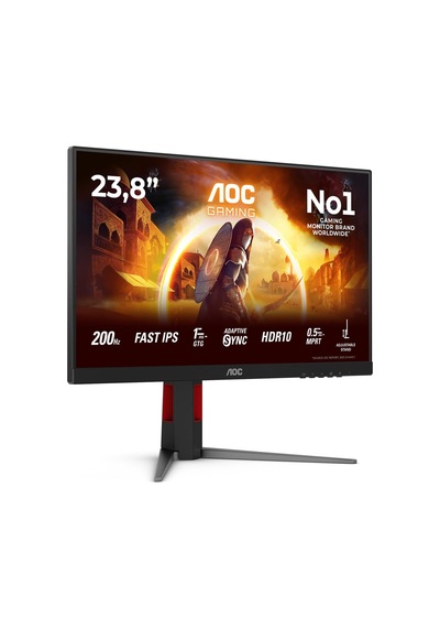 24g4ha - 24 İnch Full Hd Gaming Monitor, Fast Ips, 200hz, 1ms, G-sync Comp, Hdr10, Height Adjus