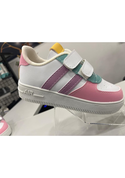 Papucumun Dünyası Günlük Bebek Çocuk Sneaker Cırt Cırt Bantlı Spor Ayakkabı Yürüyüş Ayakkabısı Pembe- Mor Papucumun Dünyası Günlük Bebek Çocuk Sneaker Cırt Cırt Bantlı Spor Ayakkabı Yürüyüş Ayakkabısı Pembe- Mor